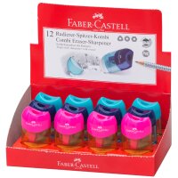 FABER-CASTELL Radierer-Spitzer-Kombi Mini, im Display