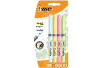 BIC Textmarker Pastel 1.6-3.3mm 964859 4 Farben
