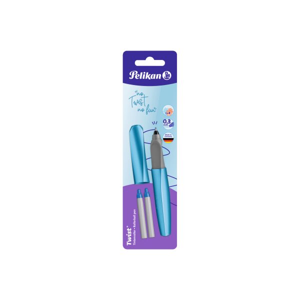 PELIKAN Tintenroller Twist M 811286 Frosted Blue