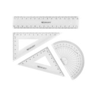 WESTCOTT Geometrie-Set E-10303 00 transparent 4-teilig