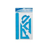 WESTCOTT Set équerre Flexi E-10302 00 bleu/rouge/vert 4 pcs.