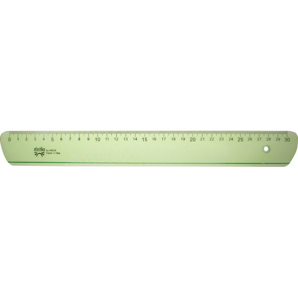 ARDA Massstab Elastika 30cm EL30 Hellgr&uuml;n transparent