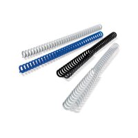 GBC Baguettes de reliure 16m A4 387340E blanc, 34 anneaux...