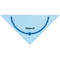 PELIKAN Geodreieck 16cm 700504 transparent blau