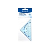 PELIKAN Geodreieck 16cm 700504 transparent blau