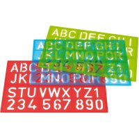 WESTCOTT Zeichenschablone 50cm E-10600 00 A-Z, 0-9...
