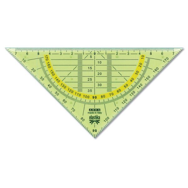 ARDA Equerre Elastika 14cm ELGEO300 vert clair transp.