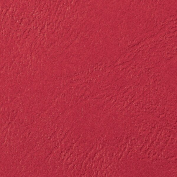 GBC Couverture de reliure Grain cuir, A4, 250 g/m2, rouge