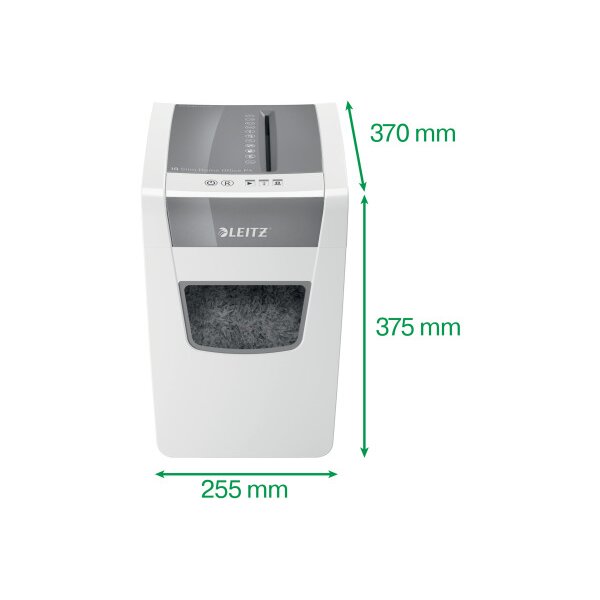 LEITZ Aktenvernichter IQ 8001-00-00 Home Office Slim, P-4, 23lt