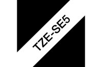 PTOUCH Sicherheitband schwarz weiss TZE-SE5 zu PT 24 mm