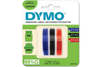 DYMO 3D-Prägeband 9mmx3m S0847750 blau, schwarz, rot...