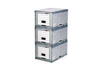 FELLOWES BankersBox Schubladenbox 01820EU gris/blanc...
