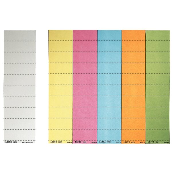 LEITZ Blanko-Beschriftungsschildchen, (B)60 x (H)21 mm, weiss