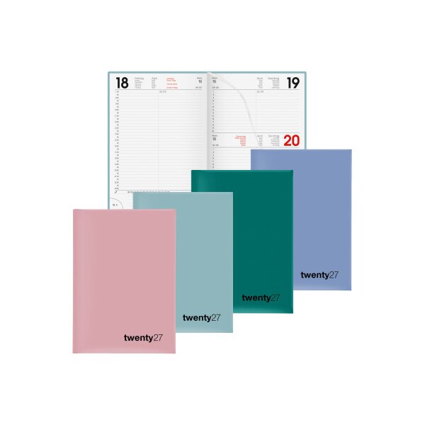 BIELLA Agenda Colorful 2027 809701050027U 1J/1P bleu ML 14.5x20.5cm