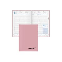BIELLA Agenda Colorful 7 2027 809707400027U 1S/2P rose ML 14.5x20.5cm