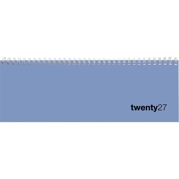 BIELLA Pultkalender Colorful 2027 888377050027U 1W/2S blau ML 29.7x10.5cm