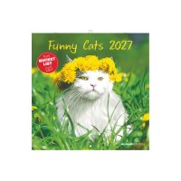 ALPHA EDITION Bildkalender 2027 161197 Funny Cats ML 30x30cm