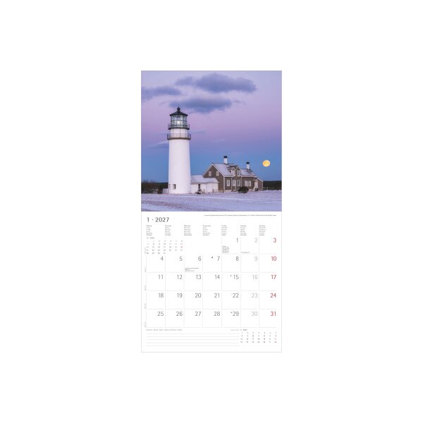 ALPHA EDITION Calendrier 2027 161873 Phares ML 30x30cm