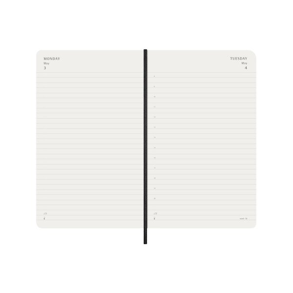 MOLESKINE Agenda de jours 26/27 DSB18DC3Y27 18M SC noir 13x21cm