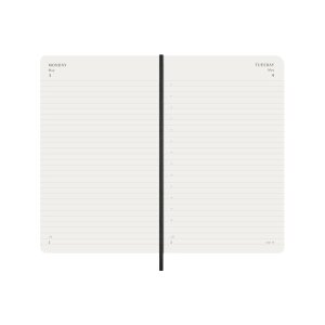 MOLESKINE Agenda de jours 26/27 DSB18DC3Y27 18M SC noir 13x21cm