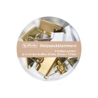 HERLITZ Trombones blanc/or 50021840 Pure Glam 3x4 pcs.