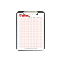 ECOBRA Schreibplatte A4 789250 schwarz Kunstleder hoch