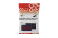COLOP Tampon encreur E/200/2 bleu/rouge 2 pcs.