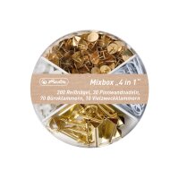 HERLITZ Mixbox 4 in 1 Pure Glam 50021833 Weiss, Gold 40...