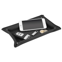 WEDO Vide-poches, en simili-cuir, noir