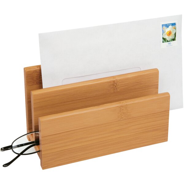 WEDO Briefständer, aus Bambus, 2 Fächer