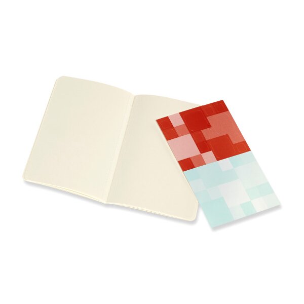 MOLESKINE Notizheft 2x 14x1.1x9cm 620510 blanko, korall/marine, 80 S.