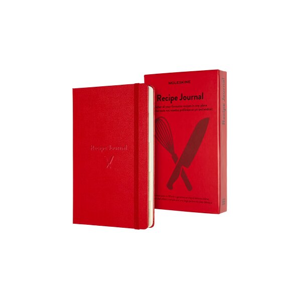MOLESKINE Carnet Thema Rezepte A5 647620213 rouge, lign&eacute; 400 feuil.