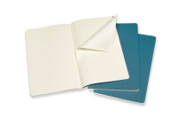 MOLESKINE Carnet carton 3x L/A5 629629 en blanc, vivid bleu,80 pages