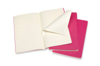 MOLESKINE Carnet carton 3x L/A5 629681 en blanc, pink, 80 pages
