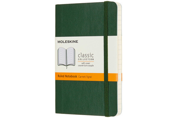 MOLESKINE Carnet SC P/A6 629148 lingé, vert, 192 pages