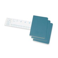 MOLESKINE Carnet carton 3x P/A6 629582 lingé, vivid bleu, 64 pages