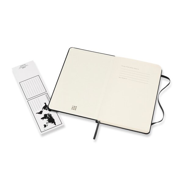 MOLESKINE Carnet Medium HC 18,2x11,8cm 626604 en blanc, noir, 208 pages