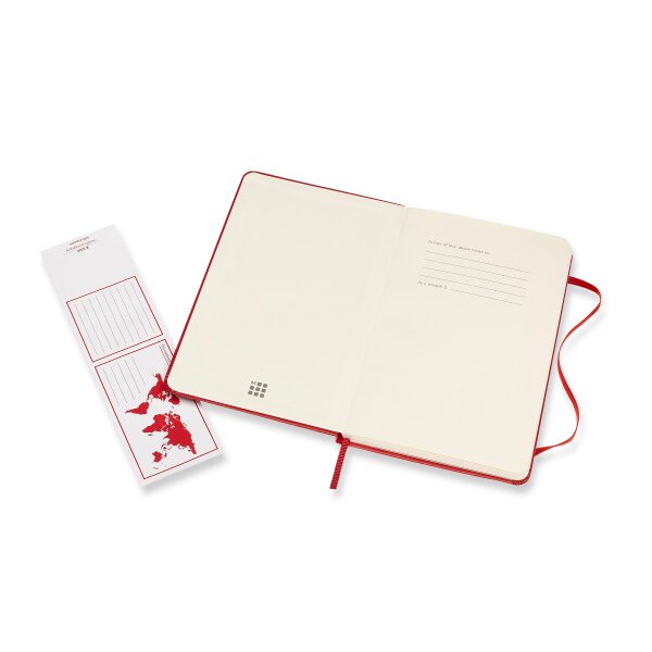 MOLESKINE Carnet Medium HC 18,2x11,8cm 626628 lingé, scarlet, 208 pages