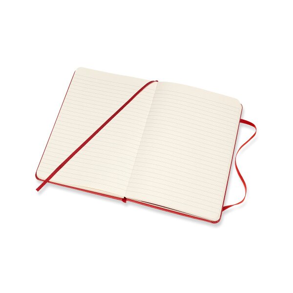 MOLESKINE Carnet Medium HC 18,2x11,8cm 626628 lingé, scarlet, 208 pages