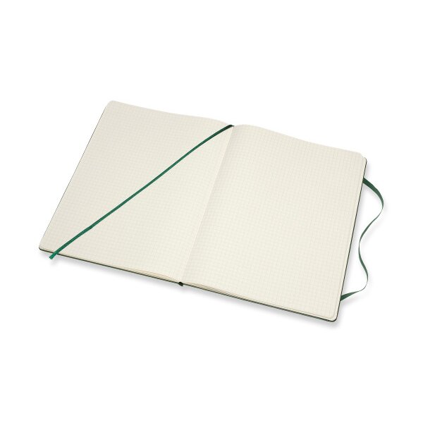 MOLESKINE Carnet XL HC 25x19cm 629124 quadrillé, vert, 192 pages
