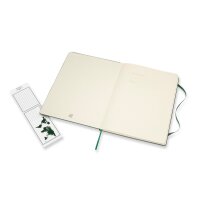 MOLESKINE Carnet XL HC 25x19cm 629124 quadrillé, vert, 192 pages