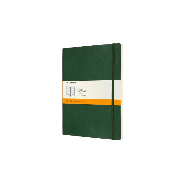 MOLESKINE Carnet XL SC 25x19cm 600059 lingé, vert, 192 pages