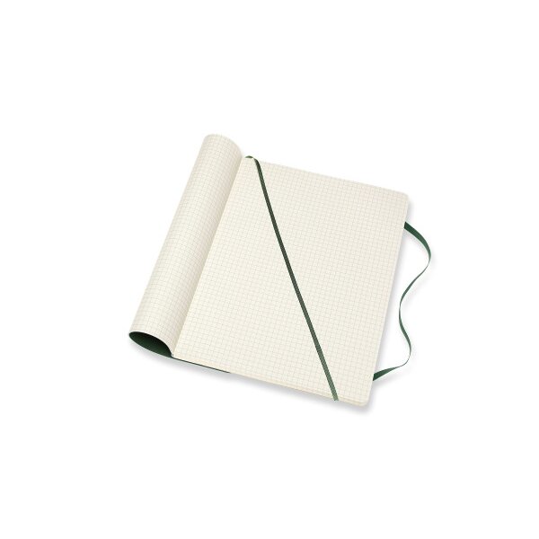 MOLESKINE Carnet XL SC 25x19cm 600073 quadrillé, vert, 192 pages
