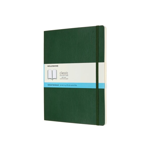 MOLESKINE Carnet Classic SC XL 853600080 myrtenvert, dots 192 feuil.