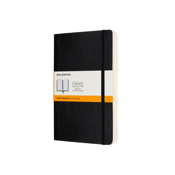 MOLESKINE Notizbuch Classic SC Large 647628042 schwarz, liniert 400 Blatt