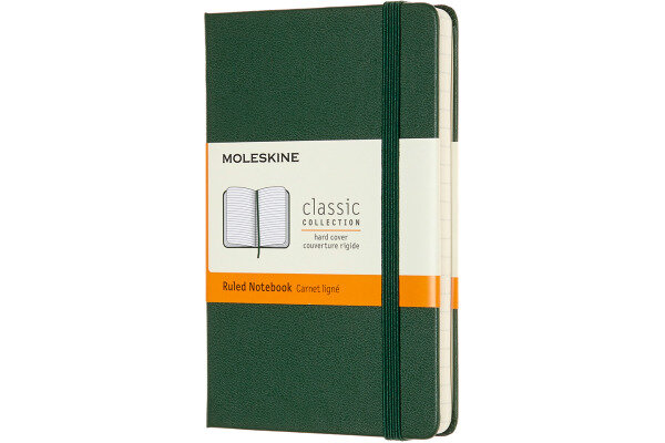 MOLESKINE Carnet HC P/A6 629025 lingé, vert, 192 pages