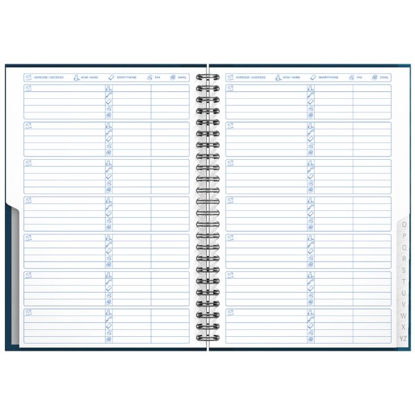 Oxford Office Adressbuch, DIN A5, Sonderlineatur, Karton