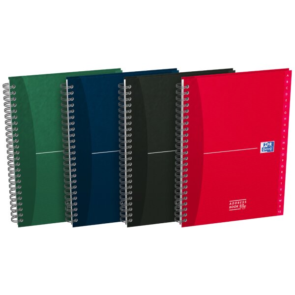 Oxford Office Adressbuch, DIN A5, Sonderlineatur, Karton