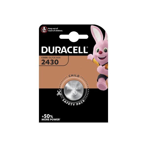DURACELL Knopfbatterie Specialty DL2430 CR2430, 3V