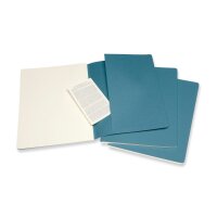 MOLESKINE CahierxL 3x 25x19cm 629636 en blanc,vivid bleu,120 pages